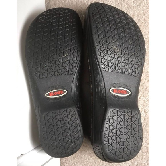 Klogs Villa Madrid Mary Jane Brown Leather Distressed Size 7M - Picture 9 of 9